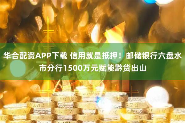 华合配资APP下载 信用就是抵押！邮储银行六盘水市分行1500万元赋能黔货出山